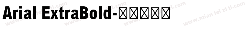 Arial ExtraBold字体转换